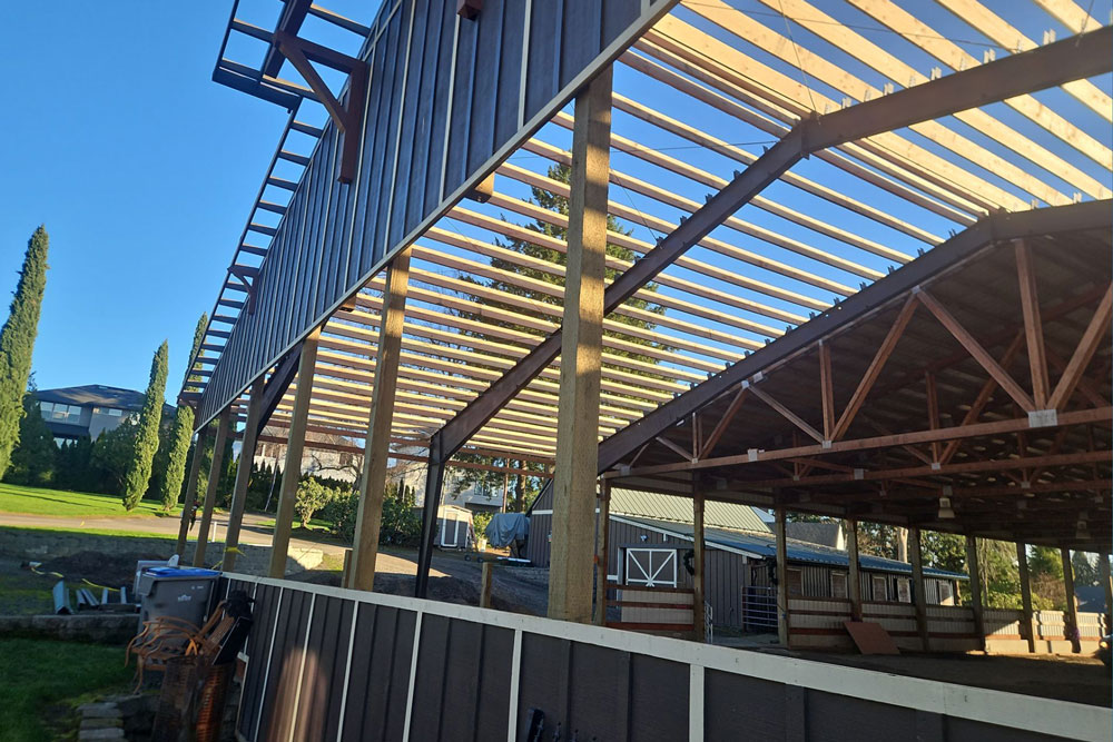 Hybrid Steel-Wood Combination Buildings