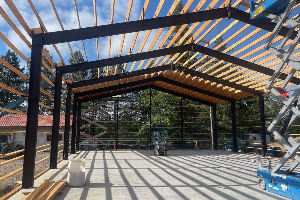 Hybrid Steel-Wood Combination Buildings