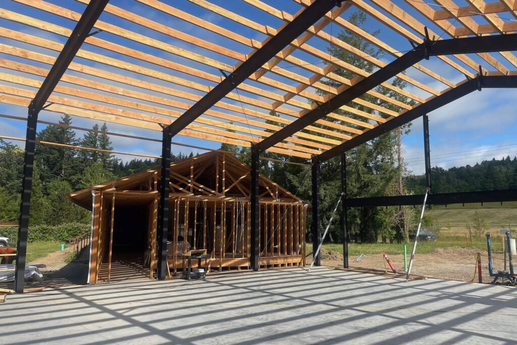 Hybrid Steel-Wood Combination Buildings